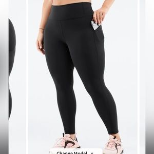 Fabletics Plus Size Oasis PureLuxe High-Waisted Legging Black 4X